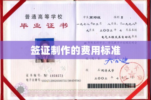 沐川签证制作的费用标准