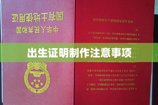 沐川出生证明制作注意事项