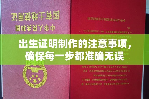 沐川出生证明制作的注意事项，确保每一步都准确无误