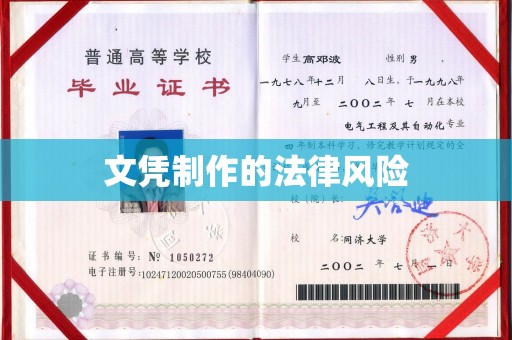 沐川文凭制作的法律风险